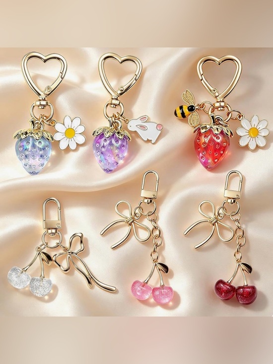 The Unbranded Brand Accessories - You Choose your Bag Charm Cherry or Strawberry